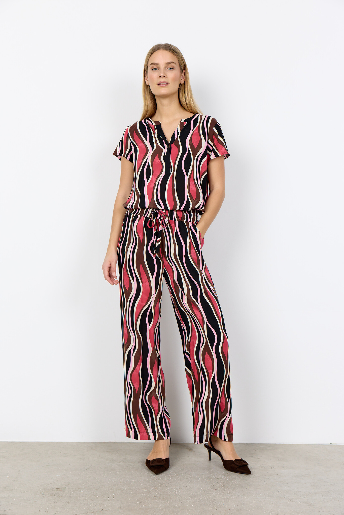 Soyaconcept Broek Cammi 3-B - Rapture Rose Combi