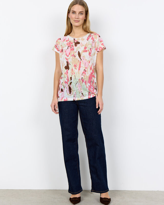 Soyaconcept T-Shirt Aretha 43 - Rapture Rose Combi