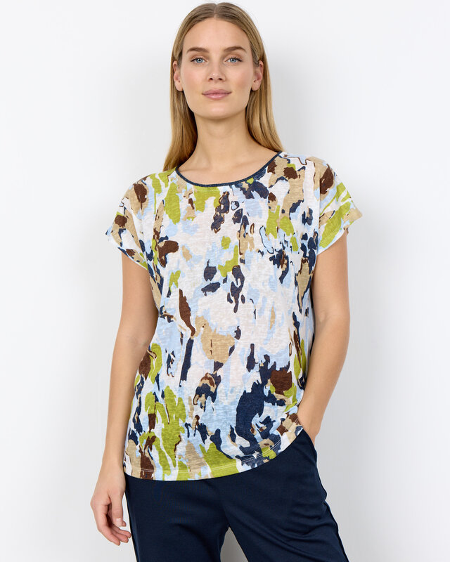 Soyaconcept T-Shirt Aretha 43 - Windsurfer Blue Combi