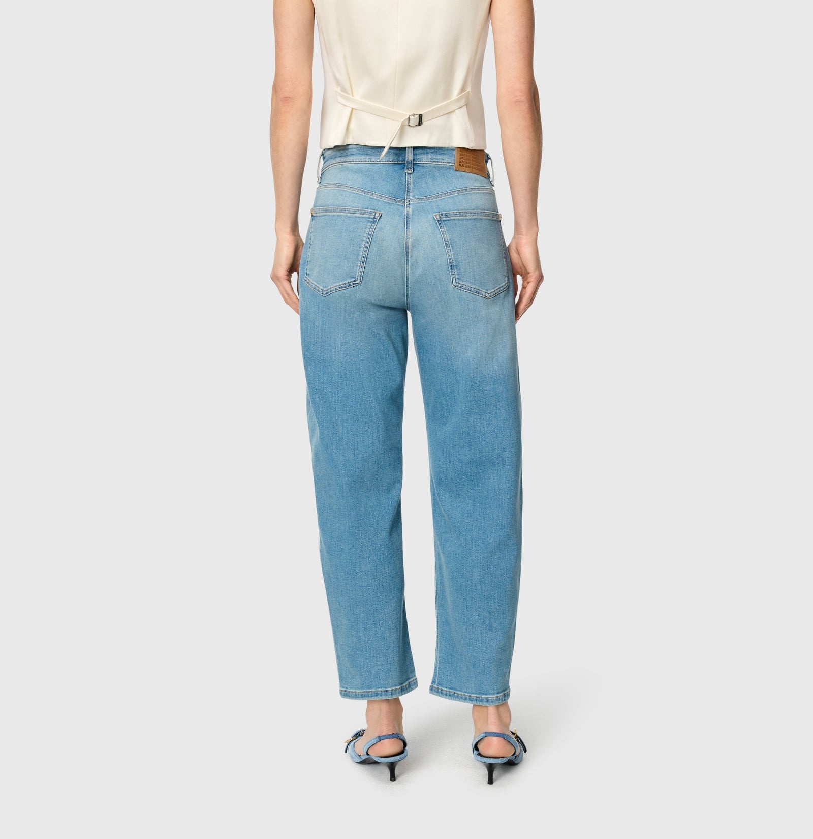 Mac Jeans  Barrel Jeans Danni - Scissor Blue Used