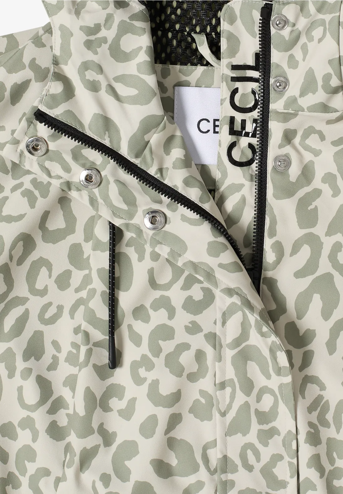 Cecil Windjacke mit Kapuze - Chlorella Green