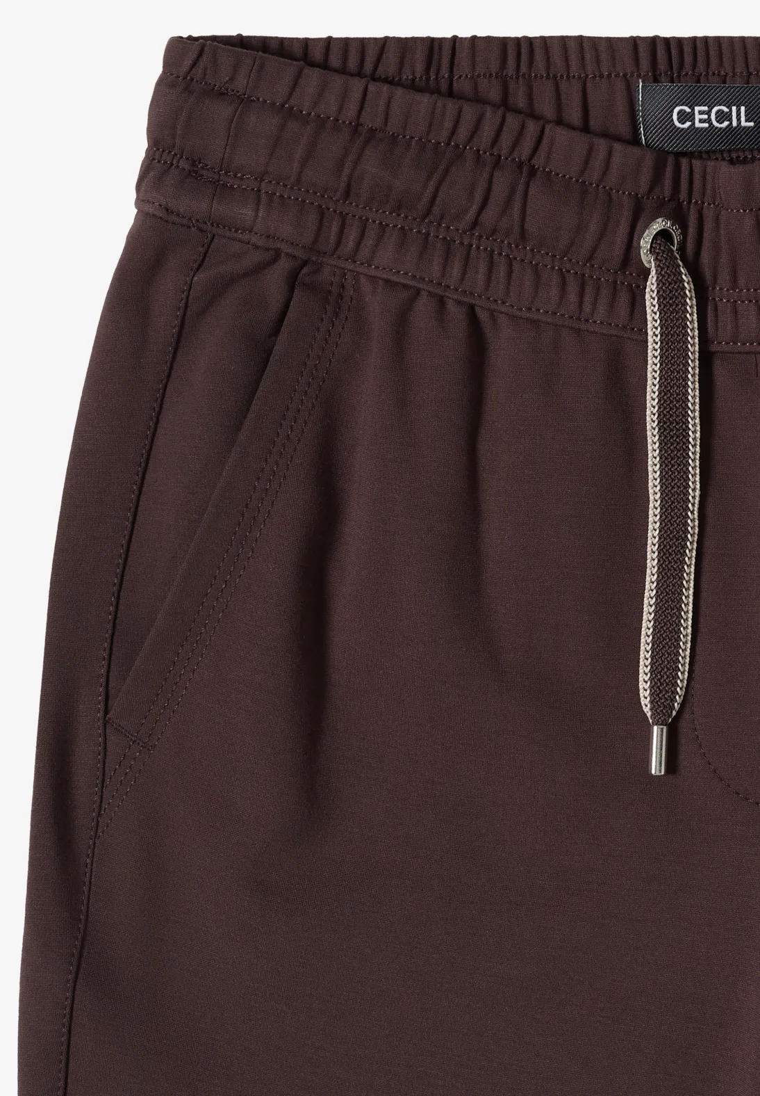 Cecil Broek in Effen Kleur Tracey - Macchiato Brown