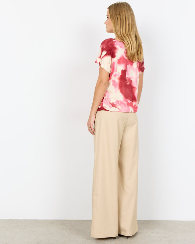 Soyaconcept Shirt Marica AOP 350 - Rapture Rose Combi