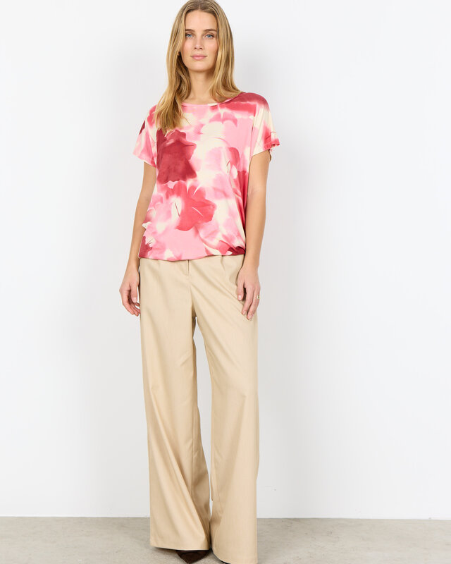 Soyaconcept Shirt Marica AOP 350 - Rapture Rose Combi