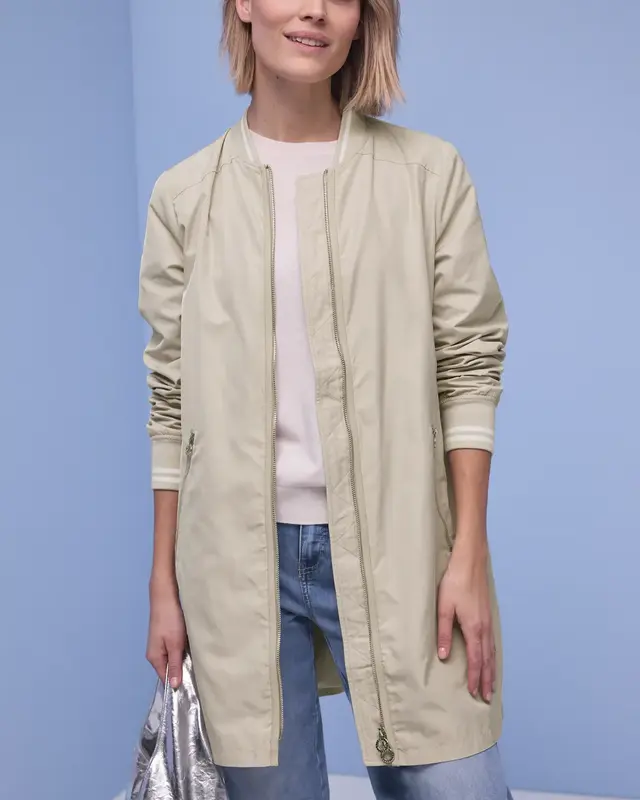 Street One Langer Blouson - Powder Beige