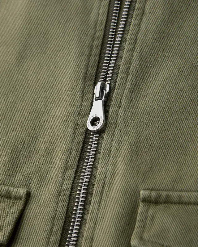 Street One Washed-Look Jacket - Dark Vertiver Green