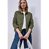 Washed-Look Jacket - Dark Vertiver Green
