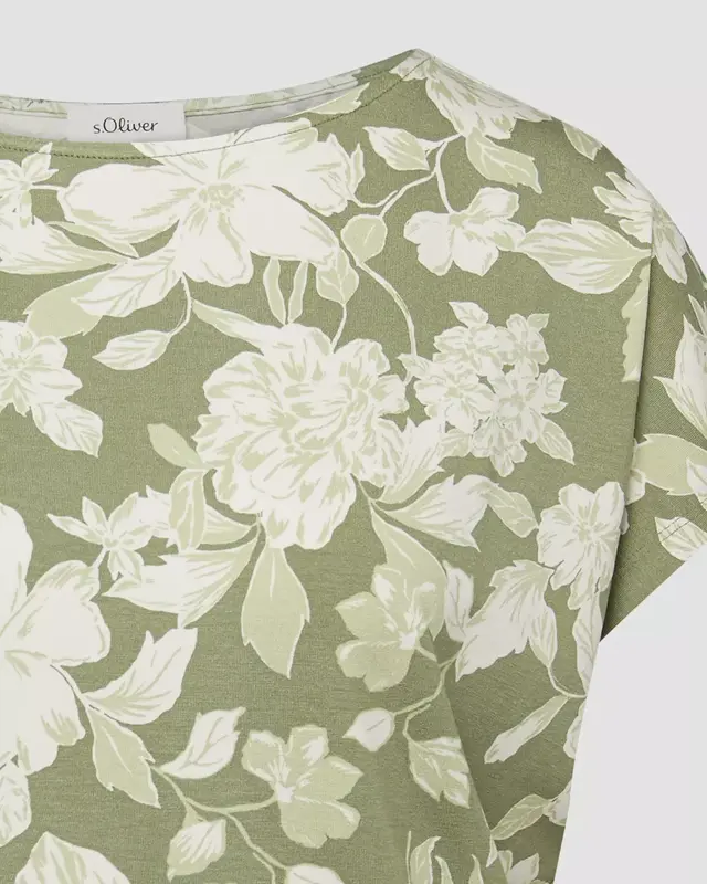 S. Oliver Relaxed Fit T-Shirt - Olive Green