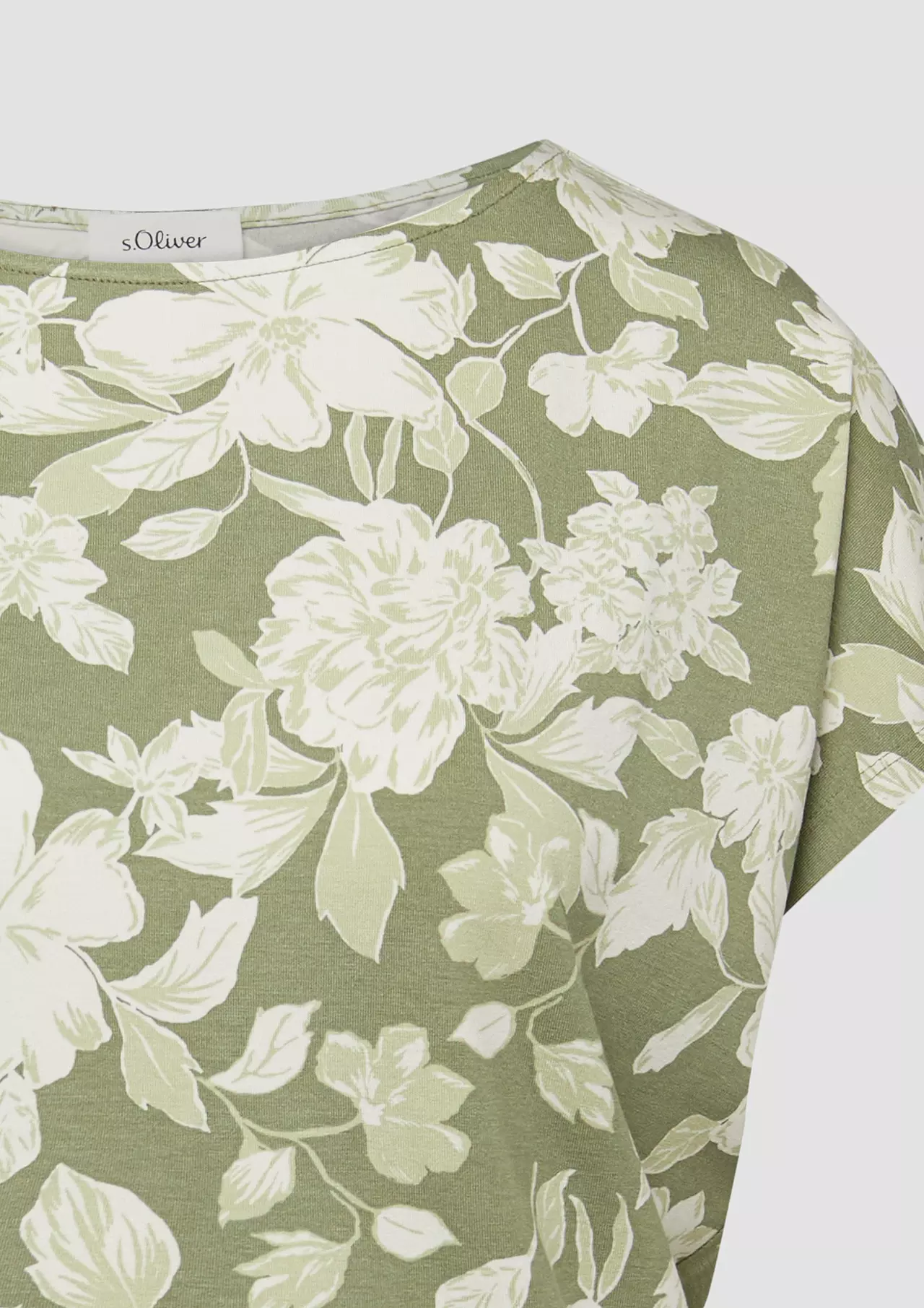 S. Oliver Relaxed Fit T-Shirt - Olive Green