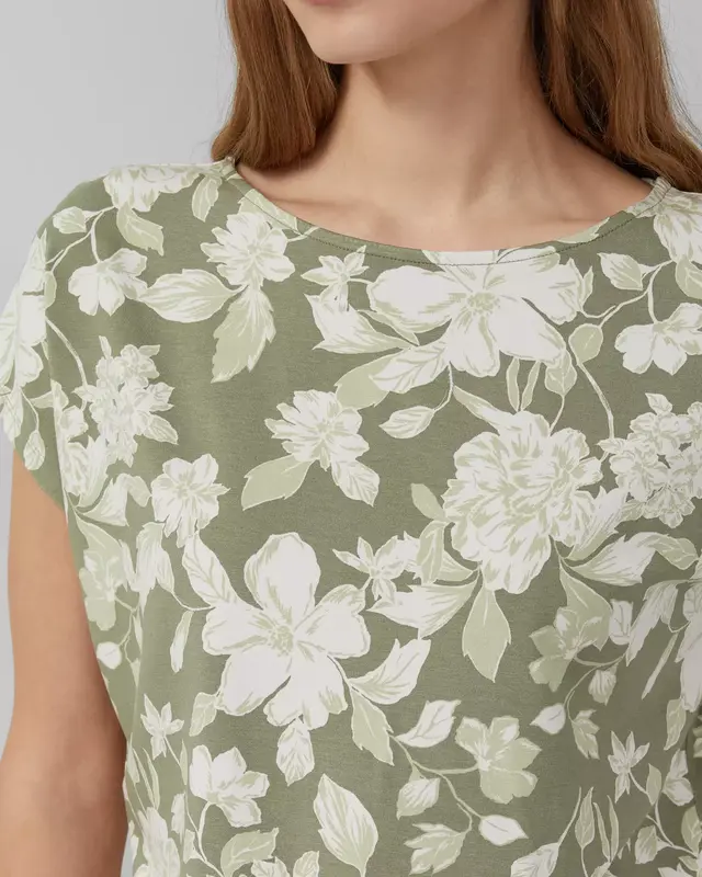 S. Oliver Relaxed Fit T-Shirt - Olive Green