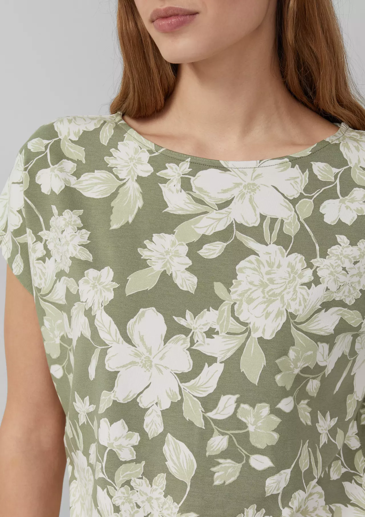 S. Oliver Relaxed Fit T-Shirt - Olive Green