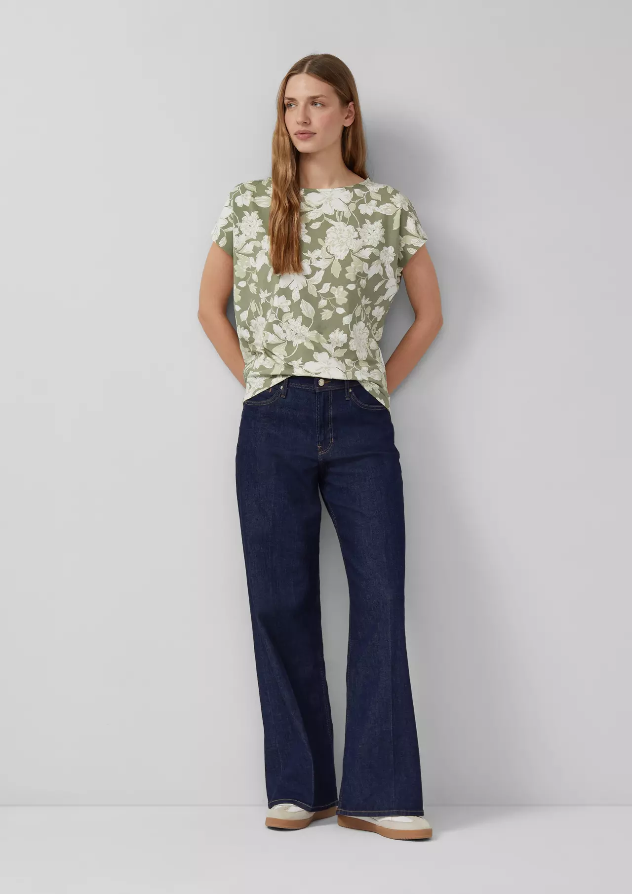 S. Oliver Relaxed Fit T-Shirt - Olive Green