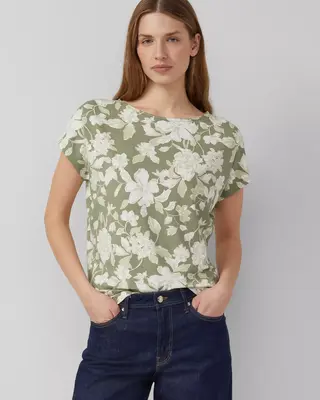 S. Oliver Relaxed Fit T-Shirt - Olive Green