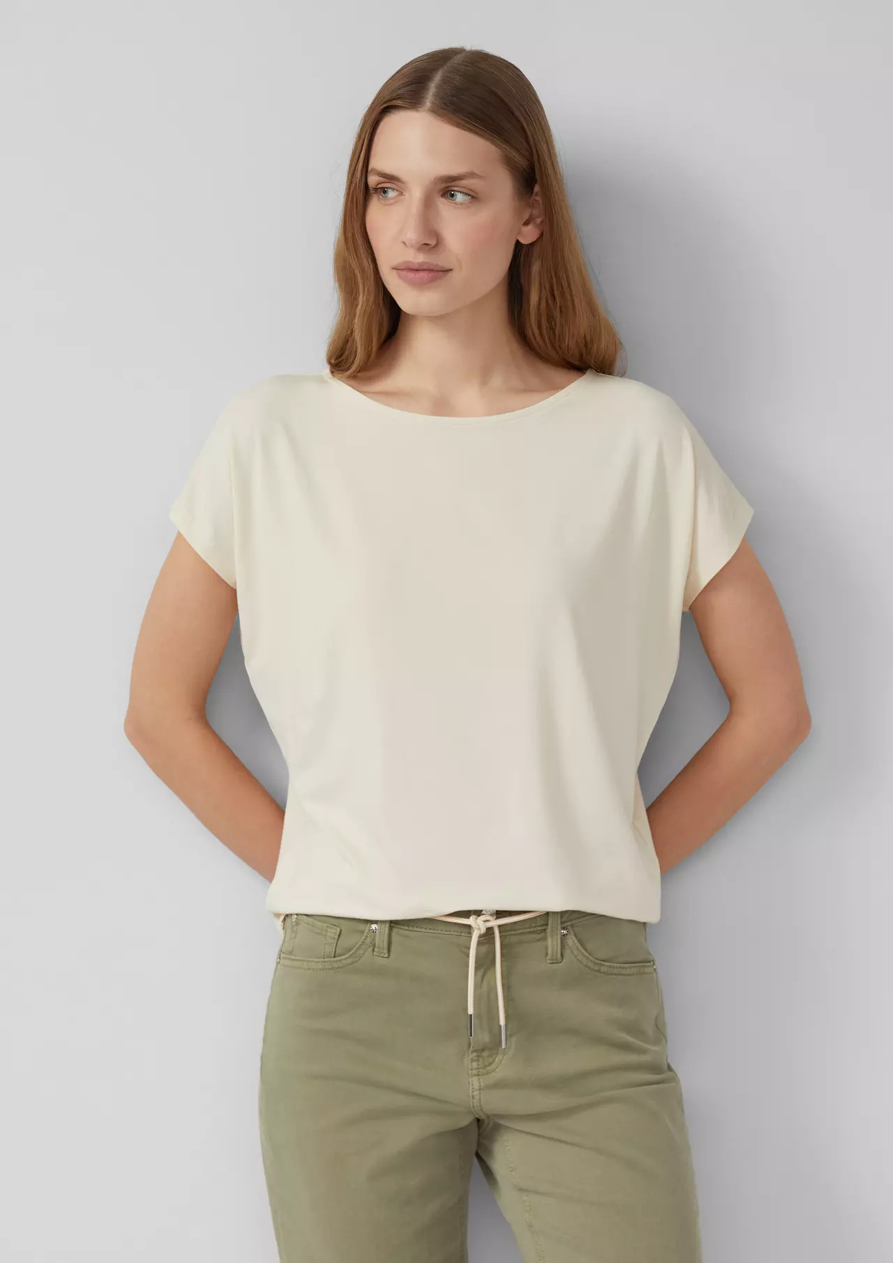 S. Oliver Jersey T-Shirt - Beige