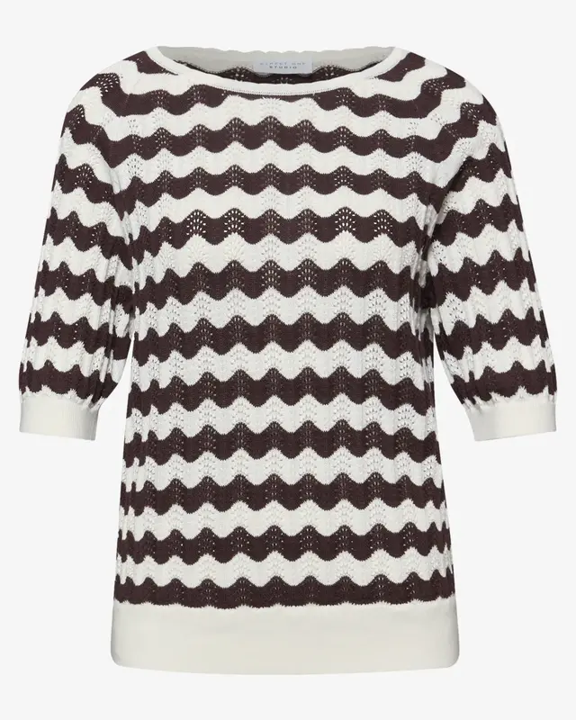 Street One Studio Pullover mit Muster - Off White