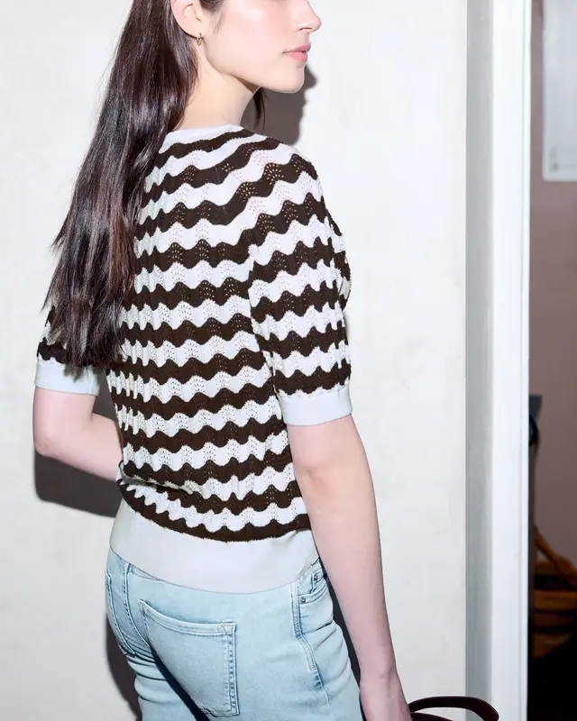 Street One Studio Pullover mit Muster - Off White