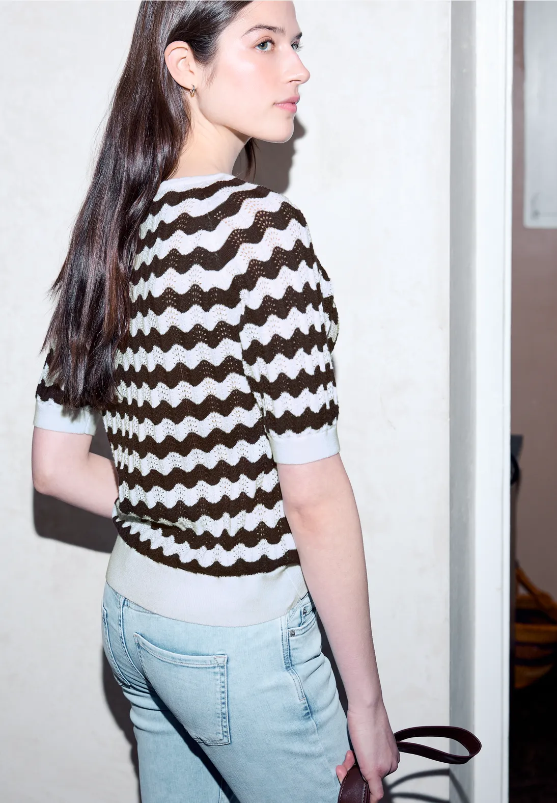 Street One Studio Pullover mit Muster - Off White