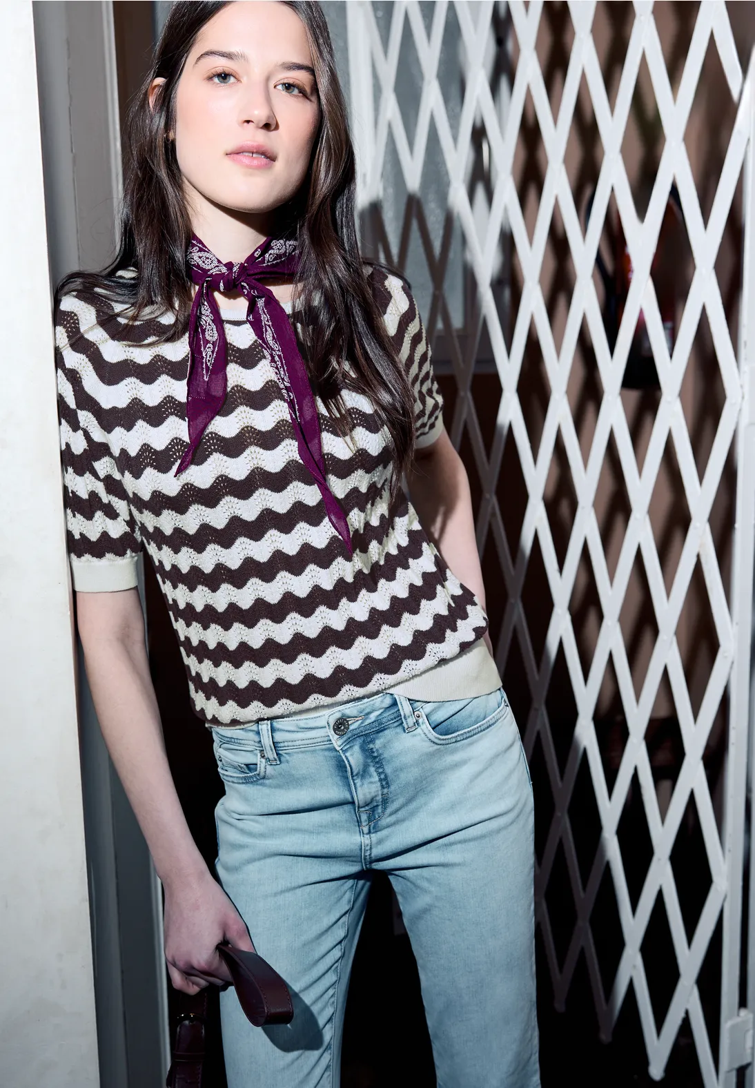 Street One Studio Trui met Patroon - Off White