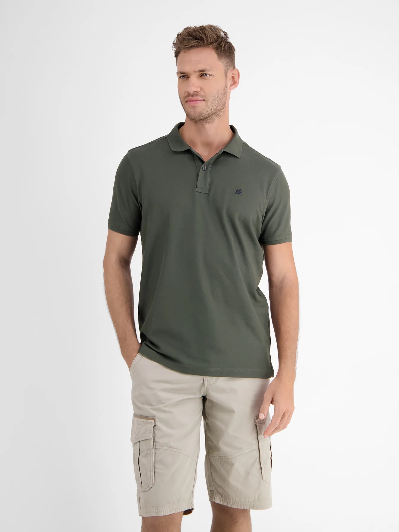 Lerros Cool & Dry Poloshirt - Chilled Olive