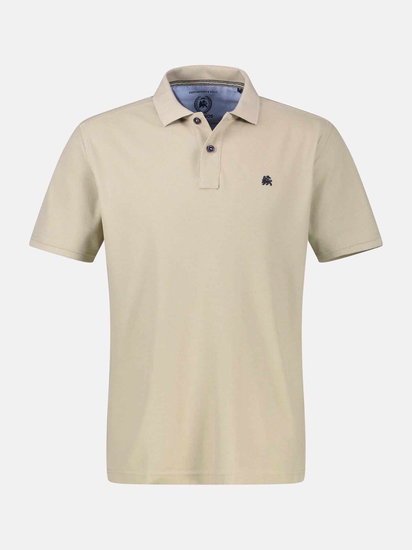 LERROS Cool & Dry Poloshirt - Soft Stone | - Cotton Blues