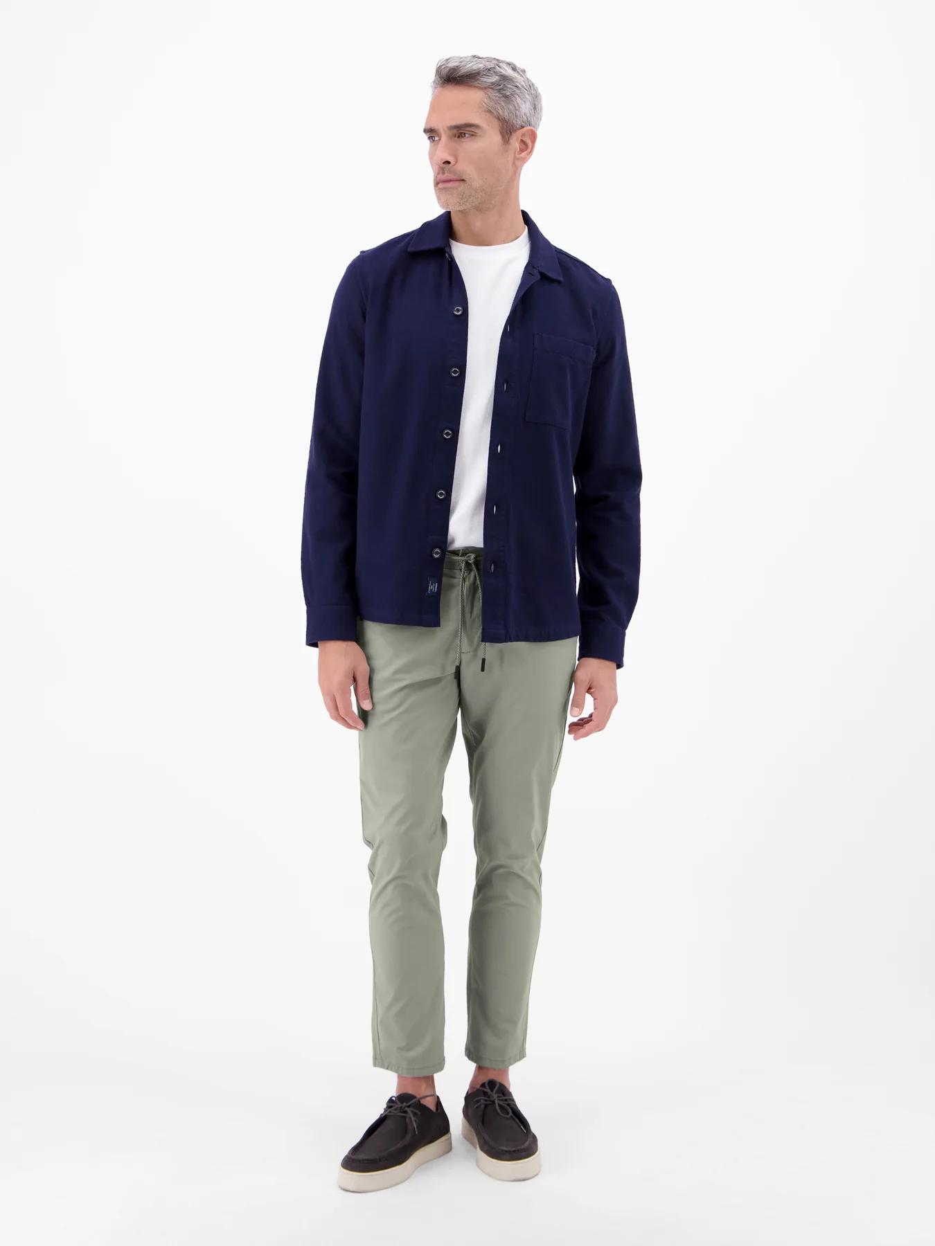 Lerros Leichte Chino mit Kordelzug - Tinted Grey