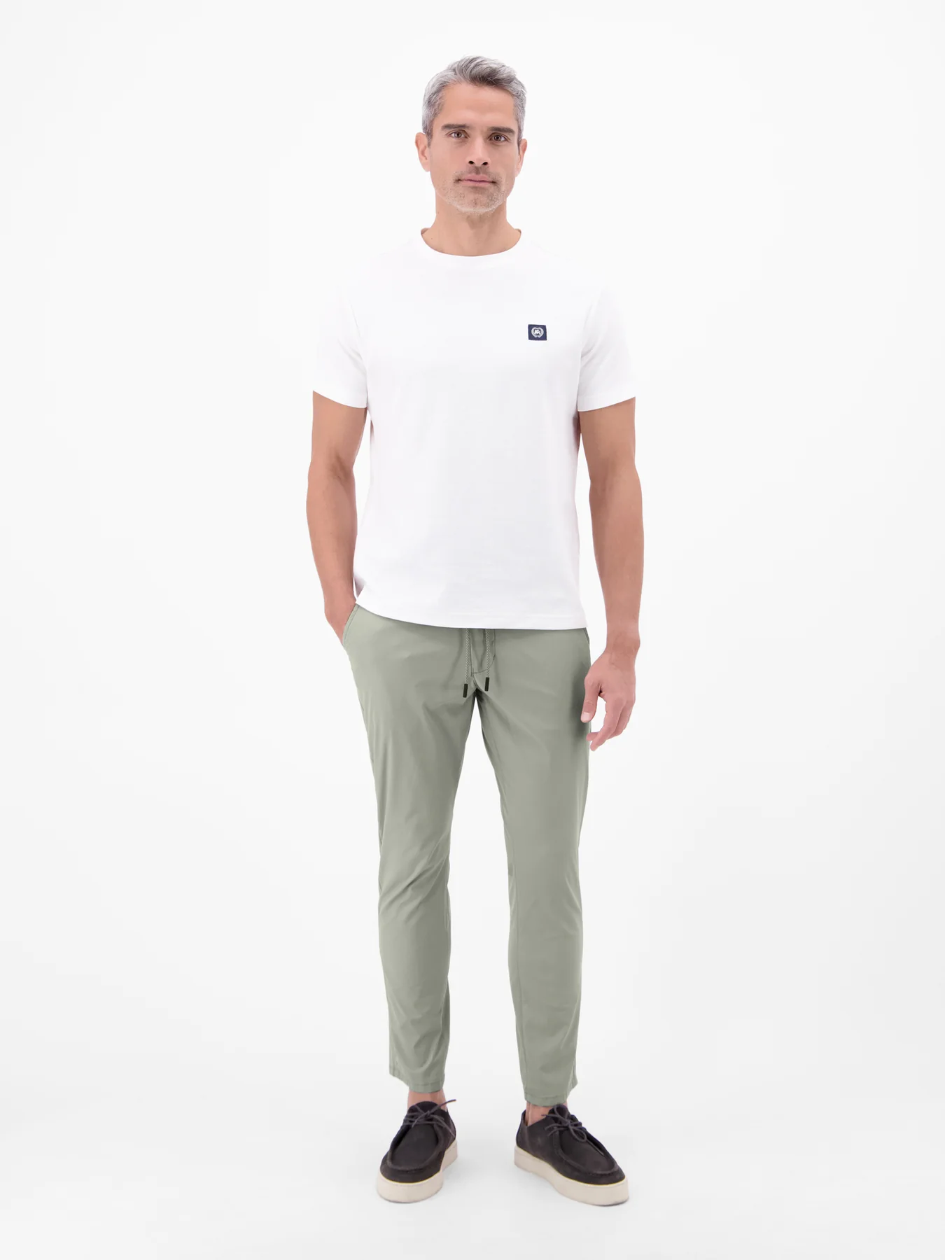 Lerros Leichte Chino mit Kordelzug - Tinted Grey