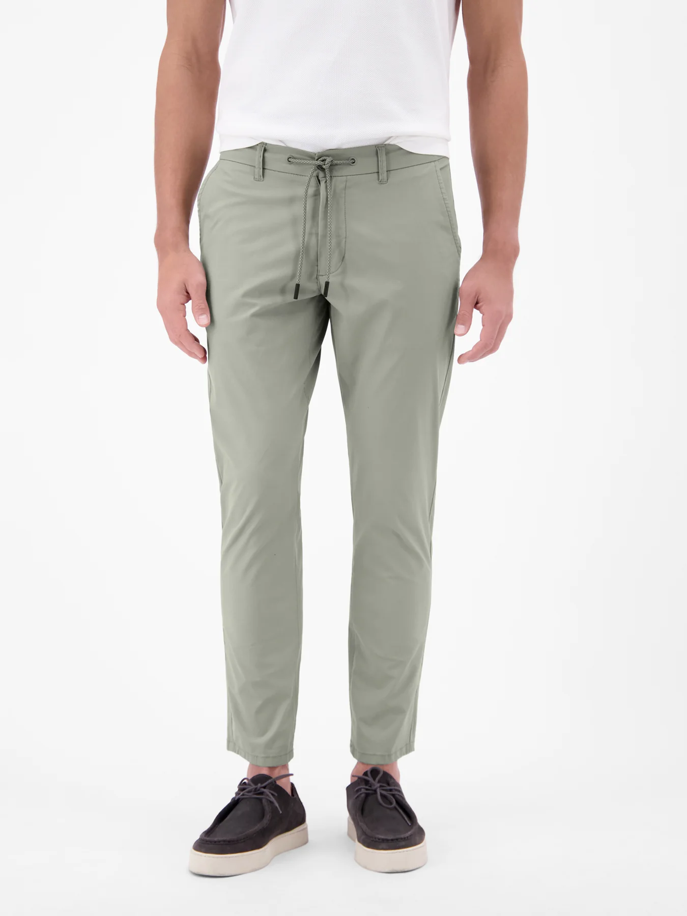 Lerros Leichte Chino mit Kordelzug - Tinted Grey