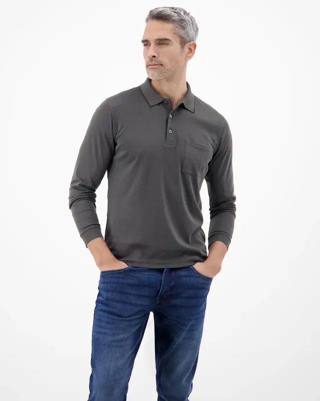 Lerros Poloshirt Langarm - Black