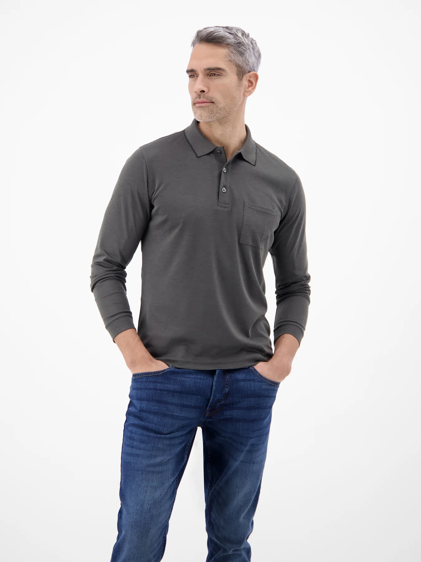 Lerros Poloshirt Longsleeve - Black