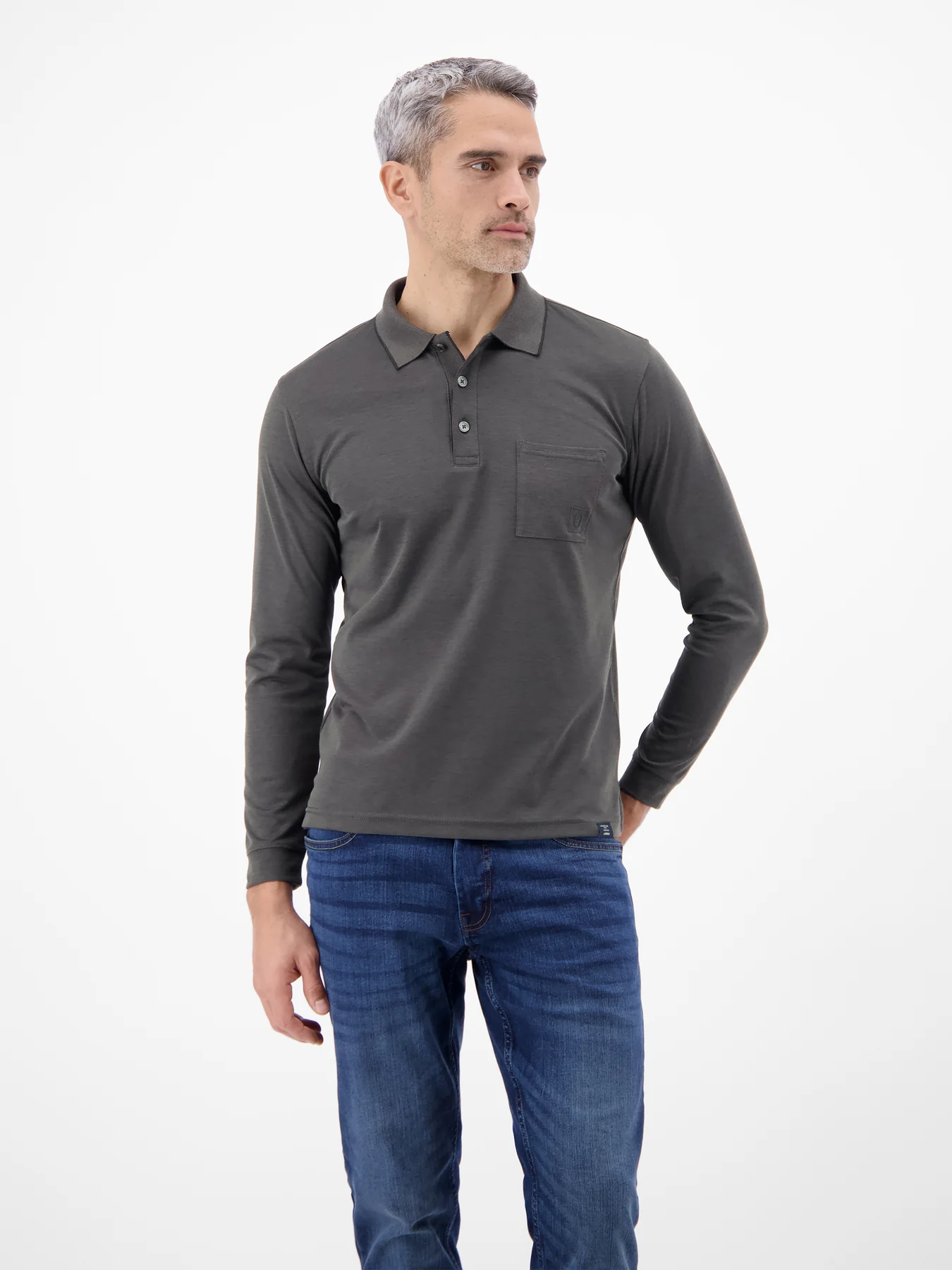 Lerros Poloshirt Lange Mouw - Black