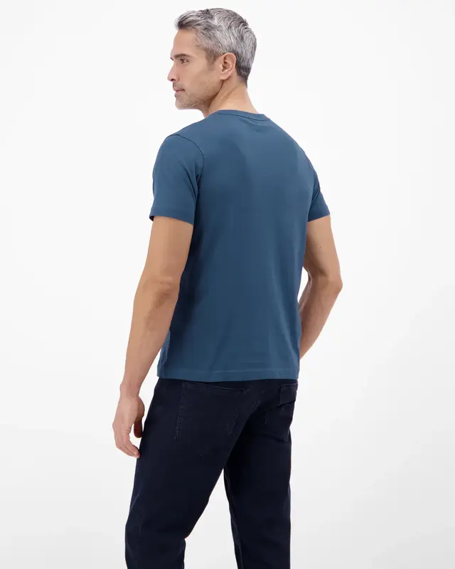 Lerros T-Shirt, Round Neck - Storm Blue