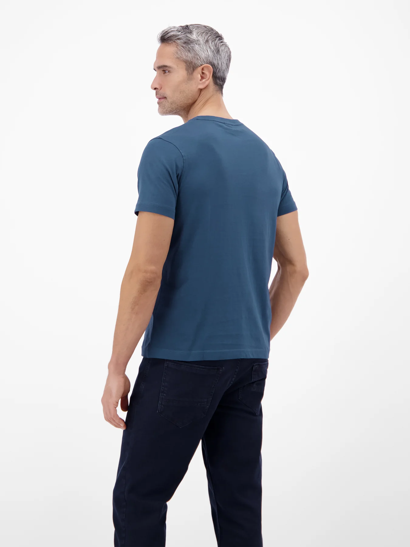 Lerros T-Shirt, Rundhals - Storm Blue