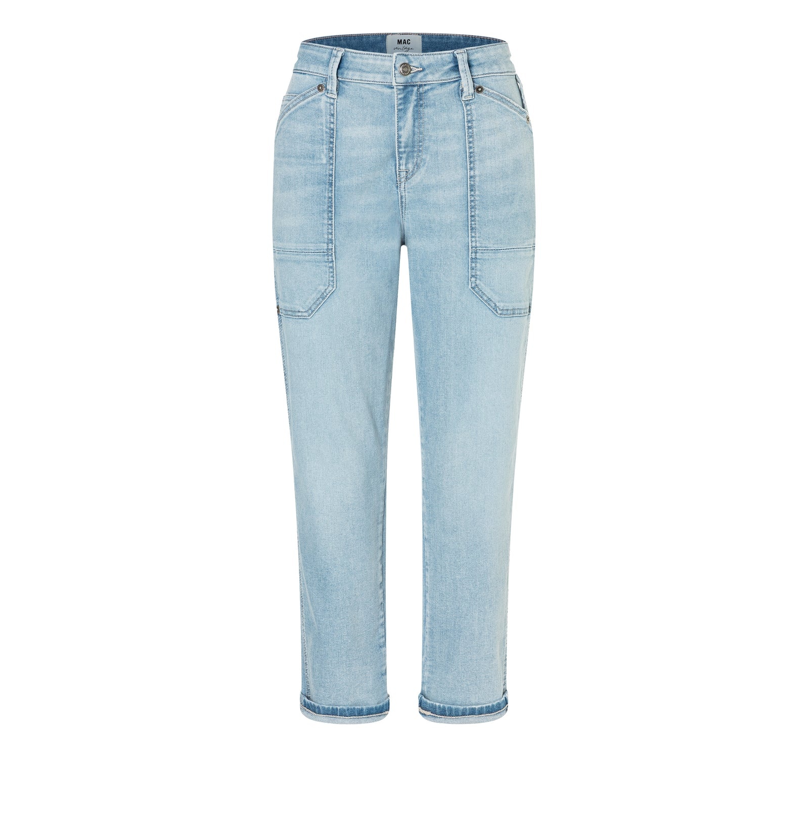 Mac Jeans  Iowa Baggy Jeans - High-Low Bleached