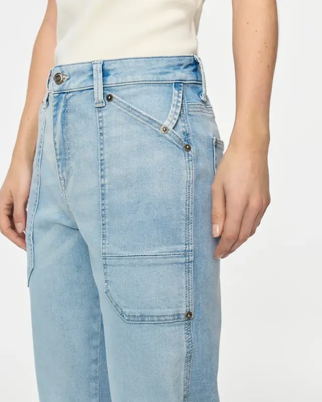 Mac Jeans  Iowa Baggy Jeans - High-Low Bleached