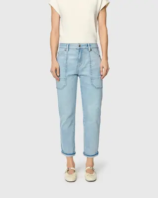 Mac Jeans  Iowa Baggy Jeans - High-Low Bleached