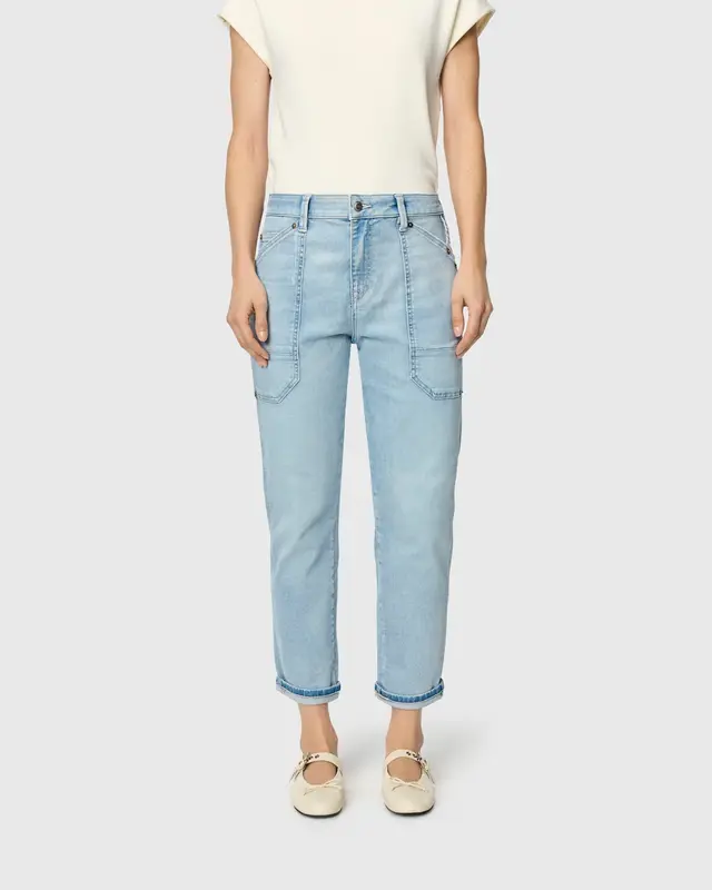 Mac Jeans  Iowa Baggy Jeans - High-Low Bleached