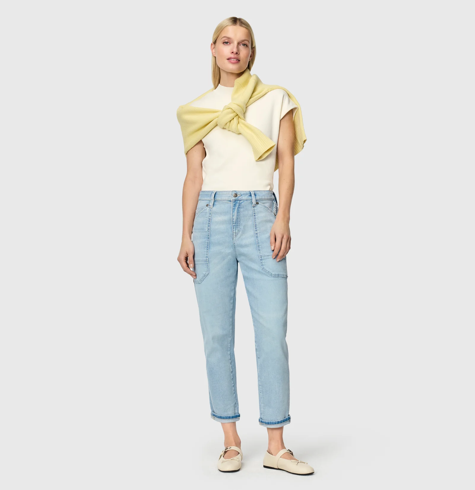 Mac Jeans  Iowa Baggy Jeans - High-Low Bleached