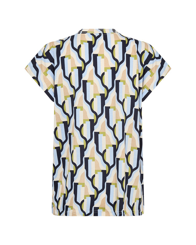 Soyaconcept T-Shirt Felicity AOP 533 - Windsurfer Blue Combi