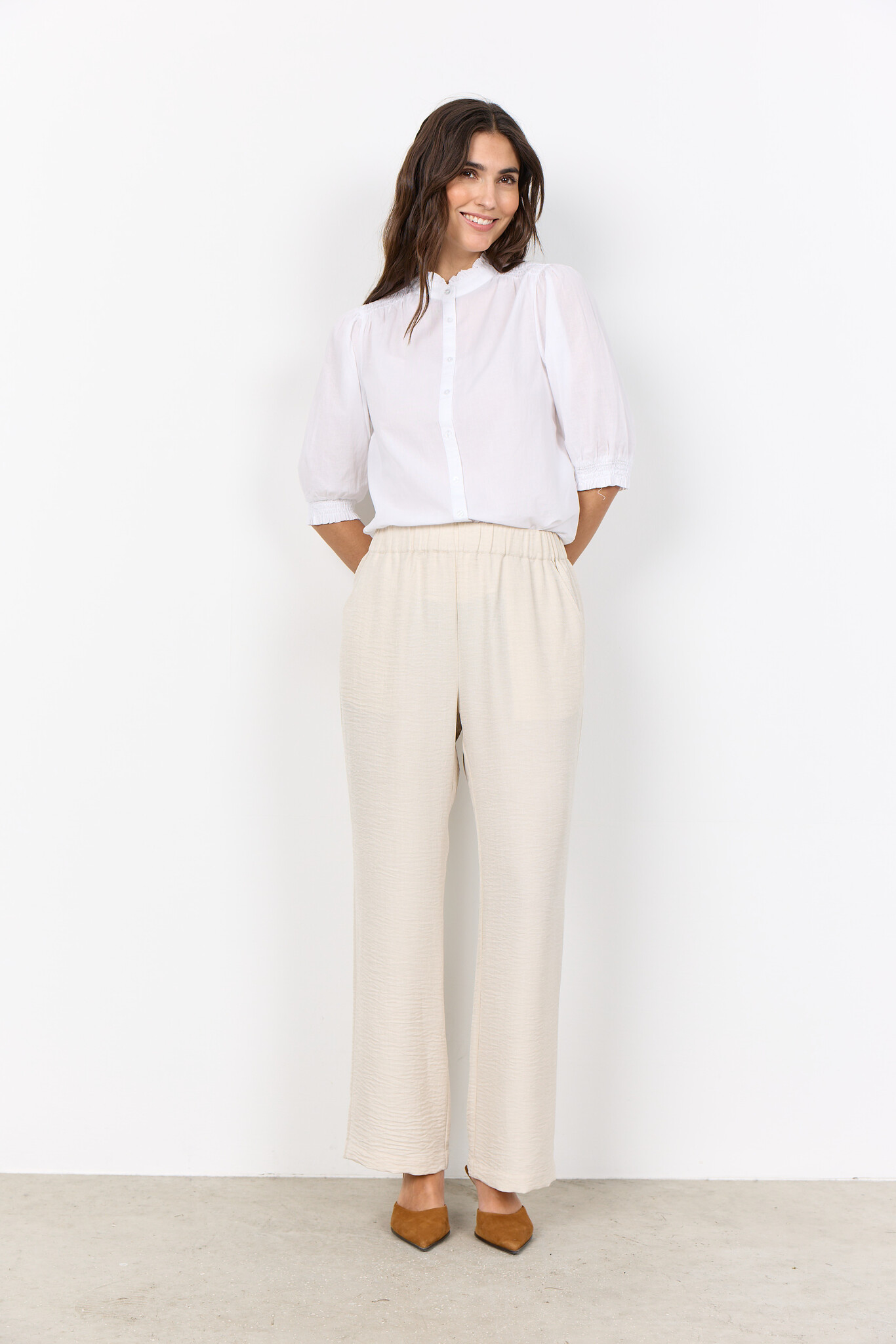 Soyaconcept Broek Charissa 3-C - Sand