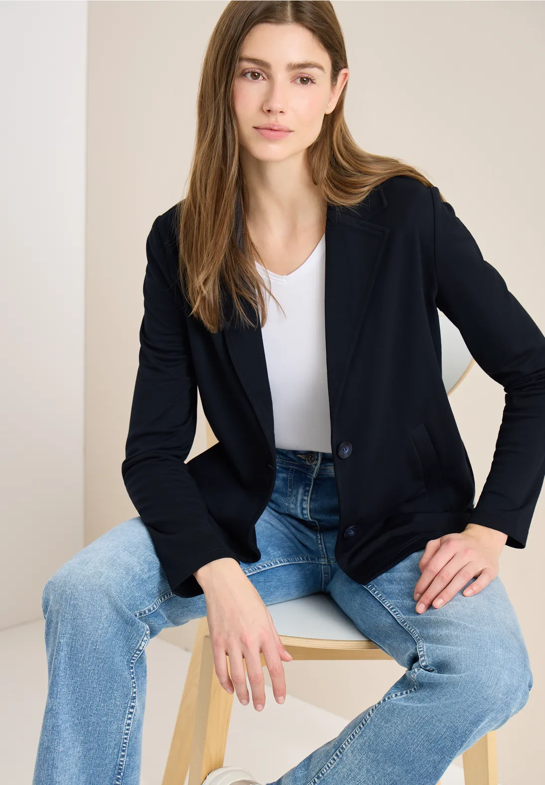 Cecil Basic Blazer - Universal Blue