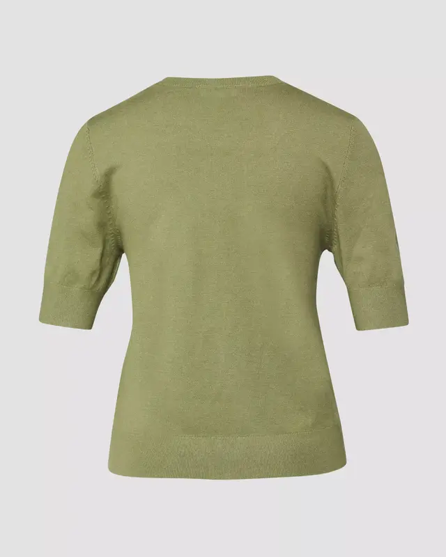 S. Oliver Short Sleeve Jumper - Olive Green