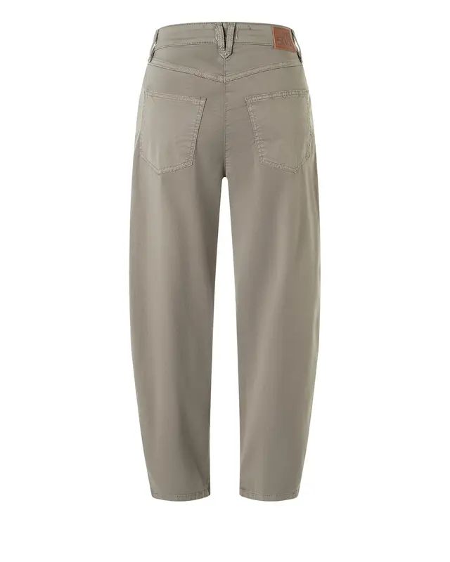 Mac Jeans  Barrel Pants Bora 2.3 Zip - Mat Green Antique