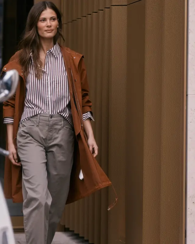 Mac Jeans  Barrel Pants Bora 2.3 Zip - Mat Green Antique