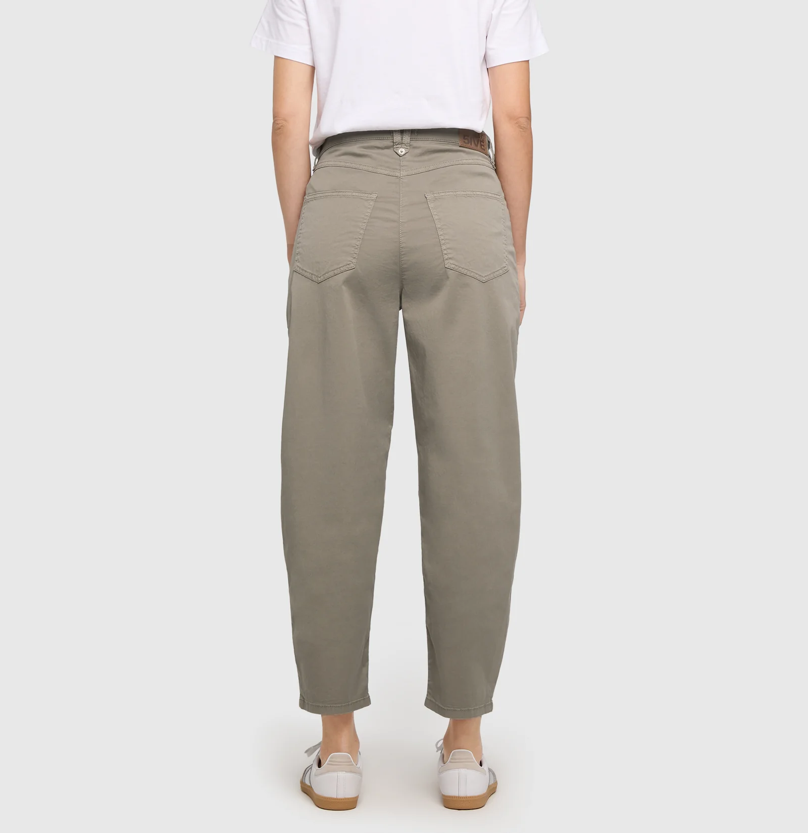 Mac Jeans  Barrel Pants Bora 2.3 Zip - Mat Green Antique