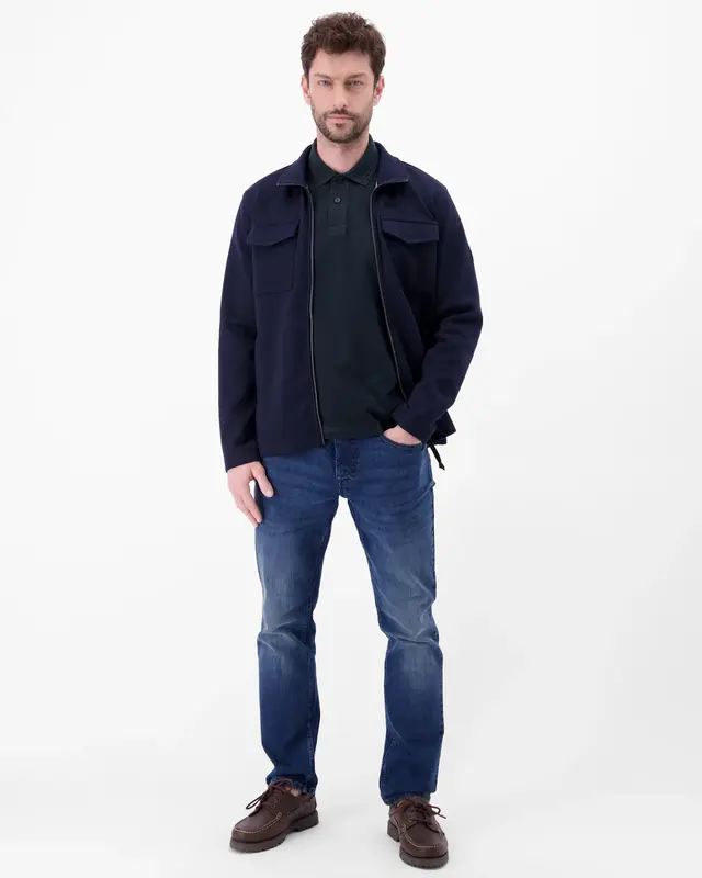 Lerros Poloshirt Wafelstructuur - Classic Navy