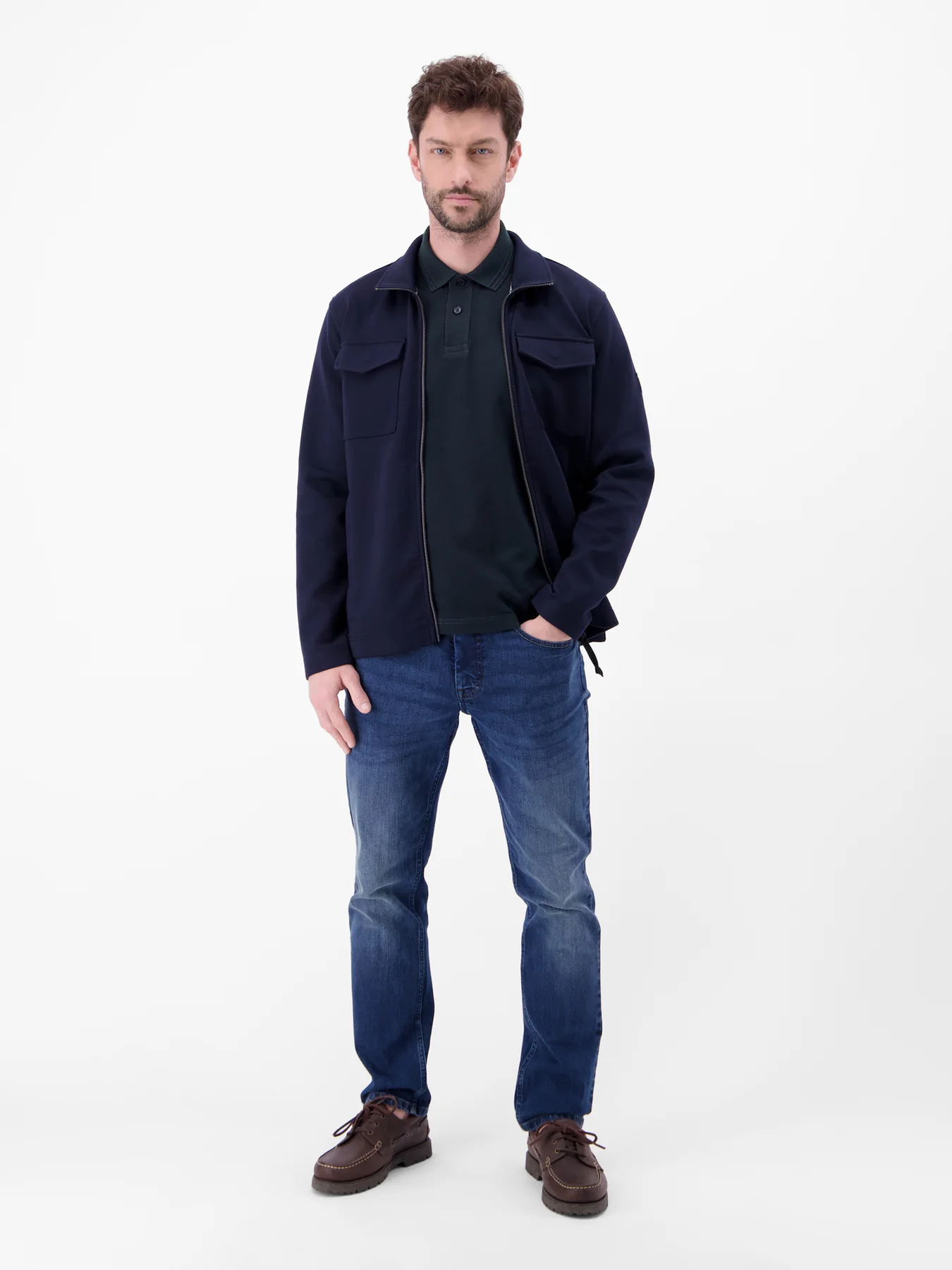 Lerros Poloshirt Structure - Classic Navy