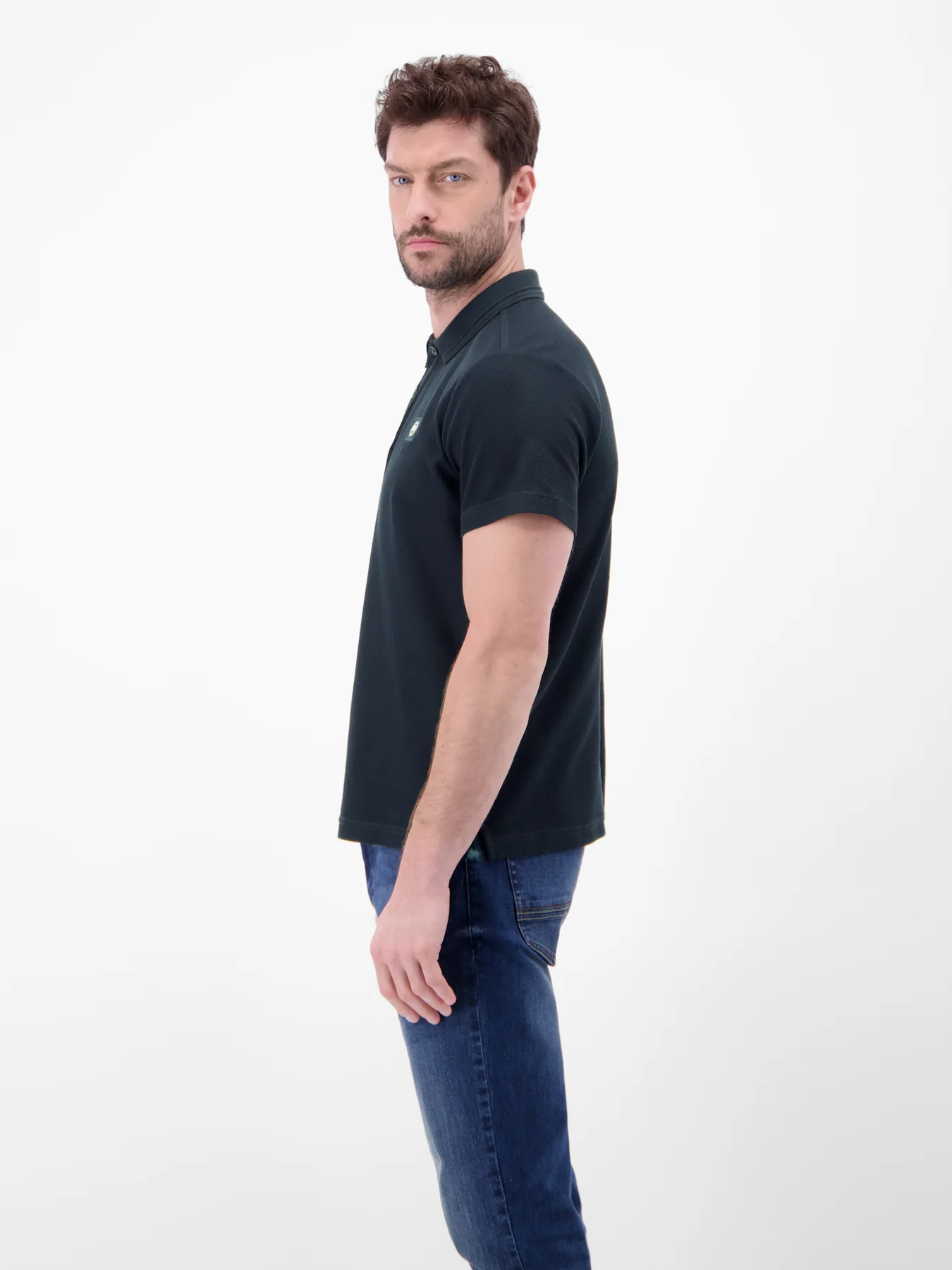 Lerros Poloshirt Wafflestruktur - Classic Navy