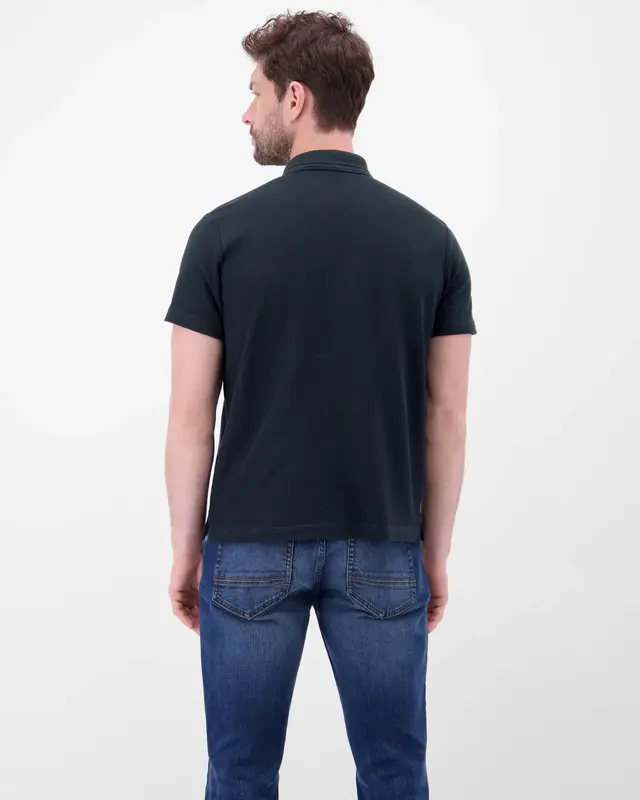 Lerros Poloshirt Wafflestruktur - Classic Navy