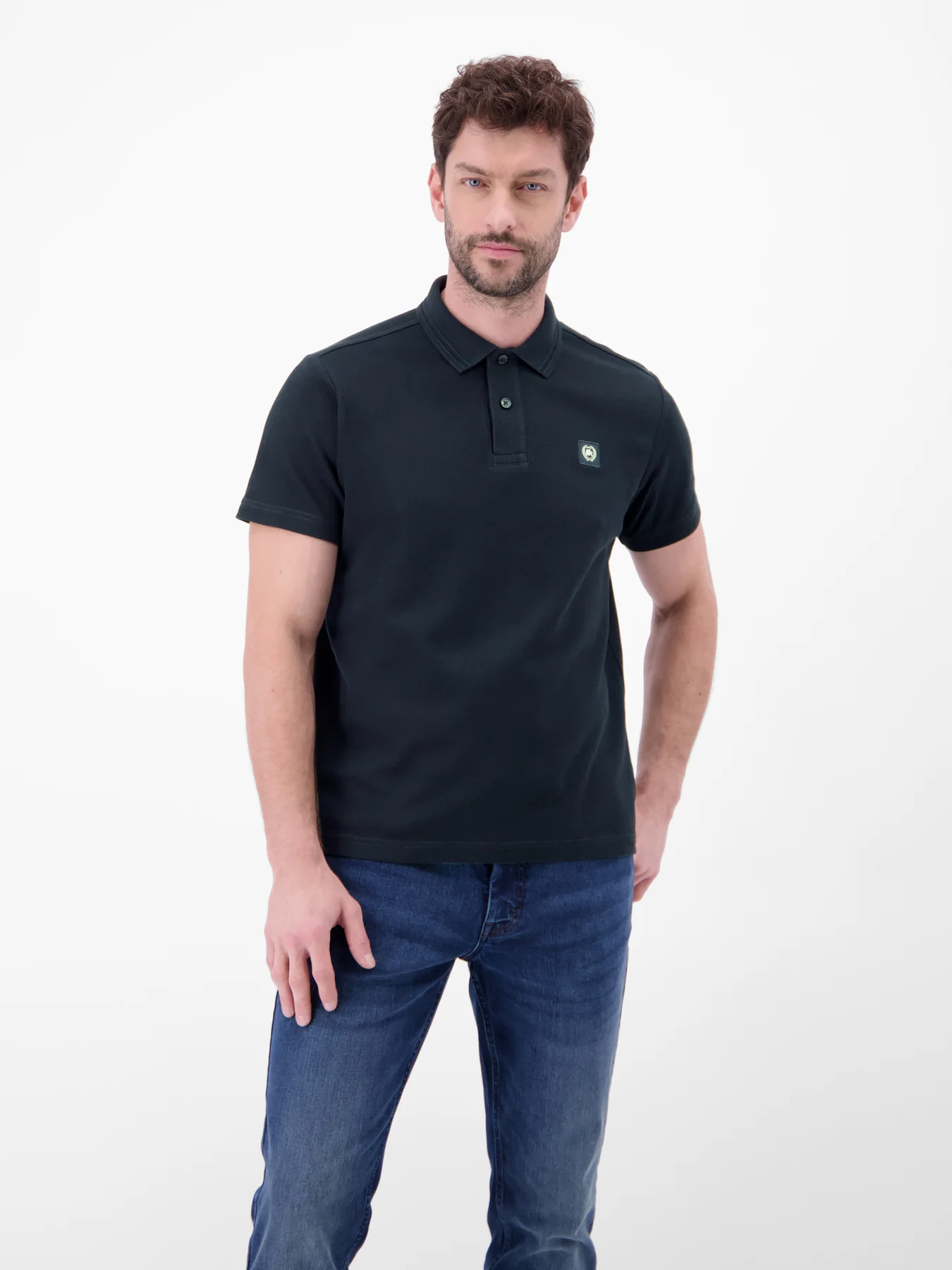 Lerros Poloshirt Wafelstructuur - Classic Navy