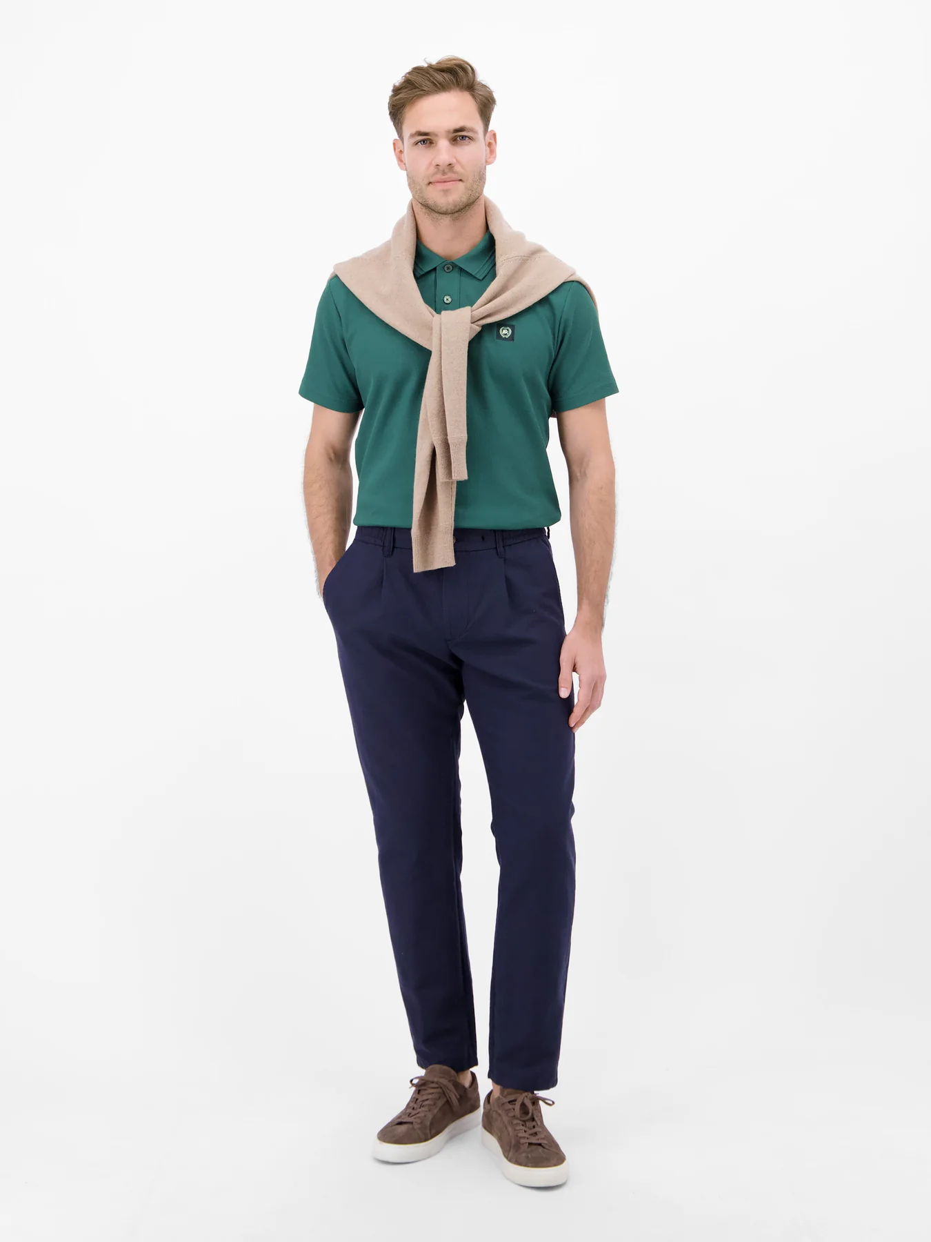 Lerros Poloshirt Wafflestruktur - Soft Teal